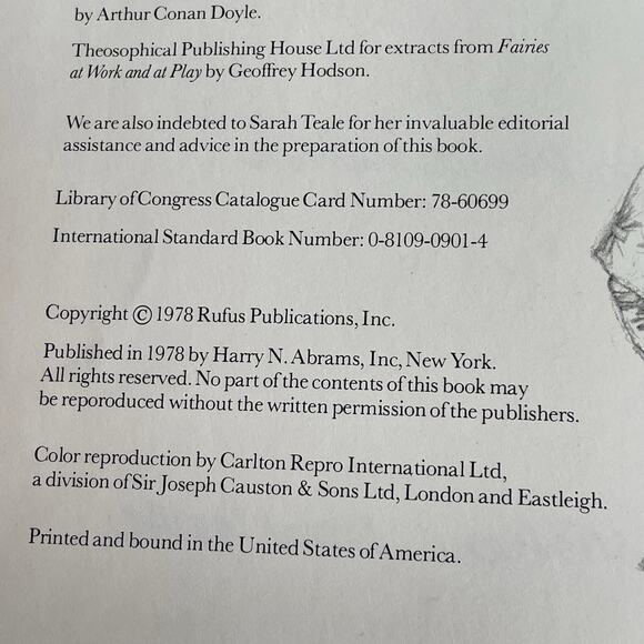 Vintage Faeries Book Hardcover 1978 Graphic Art Brian Froud No Dust Jacket READ - Picture 12 of 16